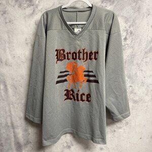 Vintage Brother Rice Crusaders Hockey Jersey Mens XL 25x30 90s High School